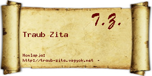 Traub Zita névjegykártya